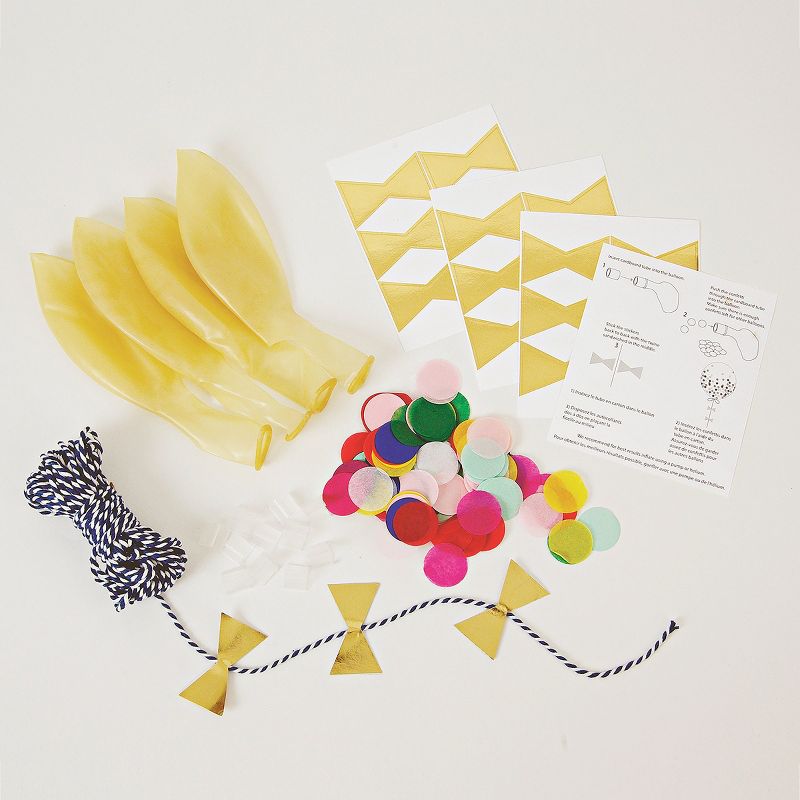Meri Meri Bright Confetti Balloon Kit (Pack of 8), 3 of 4