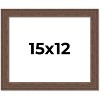 PosterPalooza | 15x12 Wide Barnwood Picture Frame, UV Acrylic, 6 Finishes - Grey, Brown, White, and Black - 2 of 4
