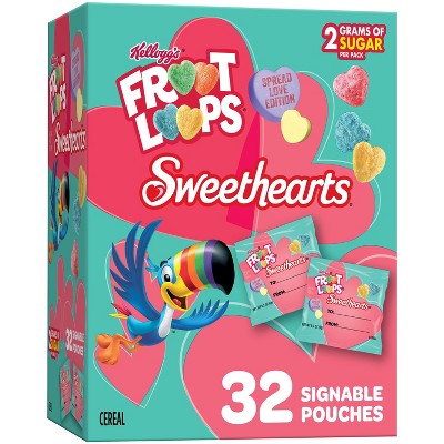 Kellogg's Froot Loops Sweethearts Jumbo Snax - 6.4oz / 32ct