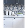 NuWallpaper Anya Peel and Stick Wallpaper Navy: Removable Vinyl, Self-Adhesive, Smooth Finish, 28.2 Sq Ft Coverage - 3 of 4