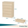 Dresser with 5 Drawer  for Bedroom,  Tall Dresser with Large Drawers Storage, Dresser Organizer for Living Room, Nursery, Entryway - 3 of 4