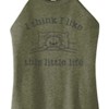 Women's - Instant Message - I Think I Like This Little Life Bear In Bed Graphic High Neck Tank - 2 of 4