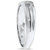 Pompeii3 Mens Real Diamond 14k White Gold Wedding Ring Band New - image 2 of 4