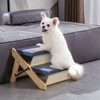VEVOR Wooden Pet Steps, Convertible 2-in-1 Dog Stairs and Ramp for Beds, Sofas, and Vehicles, Supports Small to Large Animals up to 110 lbs - 2 of 4