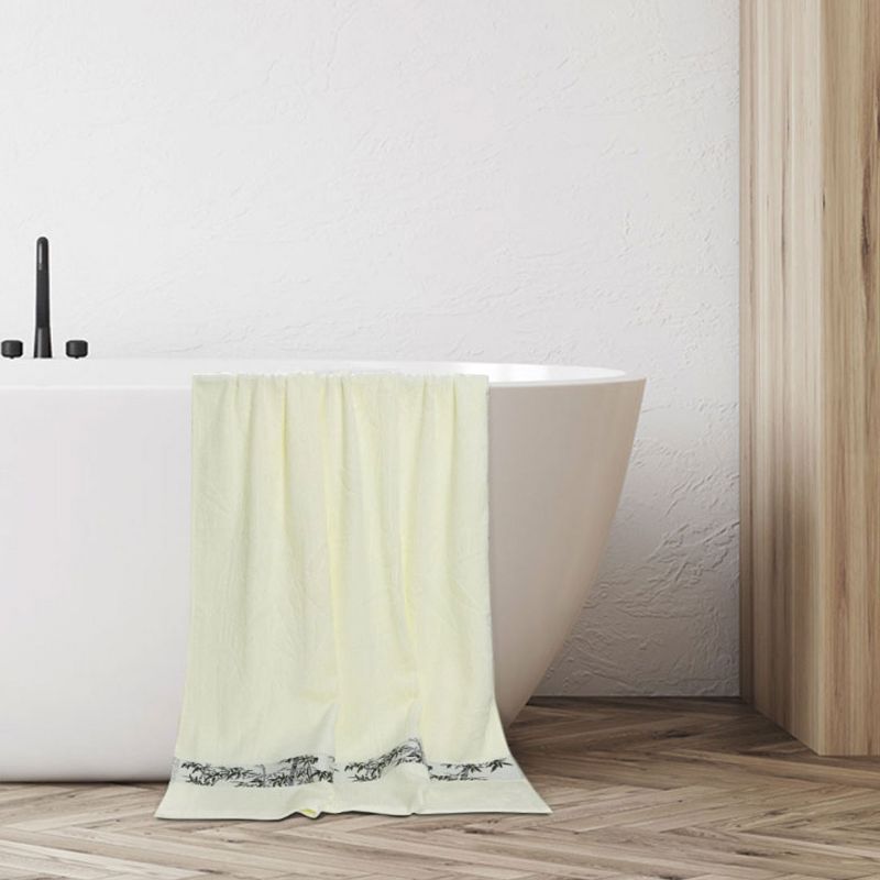 4 Pcs Absorbent Eco-Friendly Breathable Bath Towel - PiccoCasa, 1 of 5