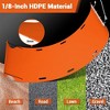 Yard Drag Sled, 47'' x 110'', 2500Lbs Heavy Duty Utility Sled, 1/8" HDPE Drag Glider with Ropes & Pull Cable - 3 of 4