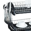 Home Basics S Shape 2 Tier Dish Drainer, Grey : Target