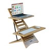 Victor Acacia Wood Laptop Standing Desk with Two Levels - 3 of 4