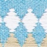 light blue/ivory