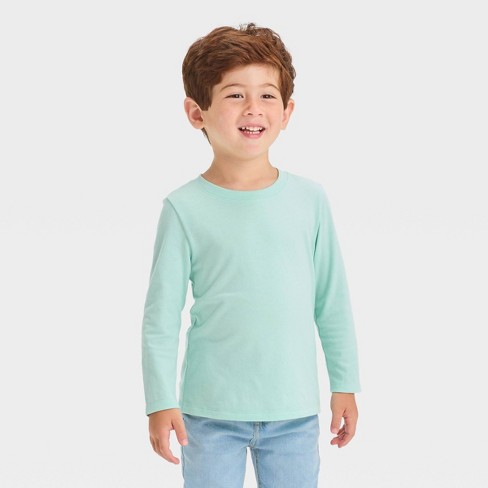 Boys green long store sleeve