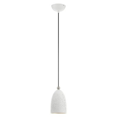 Arlington Mini Globe Pendant Light with Gold Interior & Brushed Nickel Finish