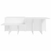 vidaXL White Coffee Tables Set of 2, Engineered Wood - Stylish Multipurpose Tables for Living Room, Lounge, Office or Bedroom - 4 of 4