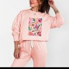 Simply Sage Market Boho Teacher Book Floral Lightweight Garment Dyed Sweatshirt - 2 of 4