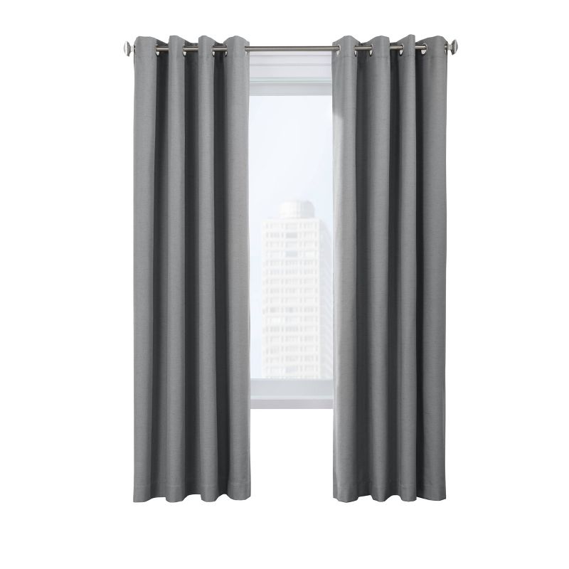 Set of 2 Suprema Grommet Top Blackout Curtain Panels - Thermaplus, 4 of 8