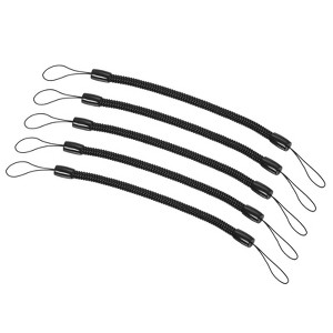 Unique Bargains Retractable Spring Coil Strap Flexible Badge Lanyard 5 Pcs - 1 of 4