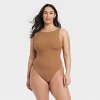 Women's Luxe Stretch Boat Neck Thong Bodysuit - Auden™ - 4 of 4