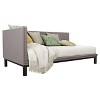 Twin Mid Century Modern Upholstered Daybed Gray - Dorel Home Products - image 2 of 4