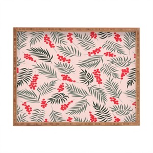 Emanuela Carratoni Holiday Mistletoe Rectangular Tray -Deny Designs - 1 of 2