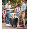 Outdoor Cooler Table, Height-Adjustable Outdoor Cool Bar w/ 10 Gallon Beer and Wine Cooler, Patio Cooler Ice Cool Bar for Deck Pool Party - 2 of 4