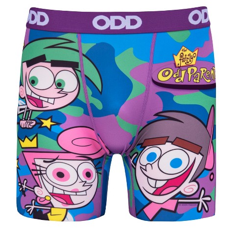 Odd Sox, Fairly Odd Parents Camo, Novelty Boxer Briefs For Men, Adult, Large