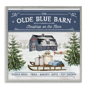 Stupell Industries Christmas on Farm Phrase, 17" x 17" - 1 of 4