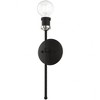 Livex Lighting Lansdale 1 - Light Sconce in  Black/Brushed Nickel - 3 of 4