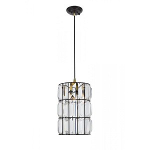 Elegant Lighting Blair Collection Pendant D7.1 H11.5 Lt:1 Oil rubbed bronze Finish - 1 of 4
