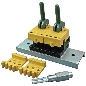 Apache 25091312 4 Inch Wide Alligator Ready Set Heavy Duty Simple Splicing Staple Fastener Installation Tool, Yellow/Green/Stainless Steel - 1 of 2