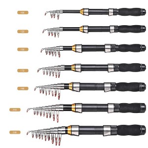 Telescopic Fishing Rod 1.0m-2.3m Fishing Rod Glass Rod Super Short Mini bass Bait Casting Fishing Rod 1.2m - 1 of 4