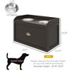 Akoasm Storable Dog Feeding Station & Cabinet With Drawer And Removable Elevated Dog Bowls For Large Dog-Coffee - 2 of 4