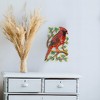 Slickblue Cardinal on Branch Painted Steel Wall Art, 13” x 8” Handcrafted Metal Decor for Indoor/Outdoor Use - 3 of 4