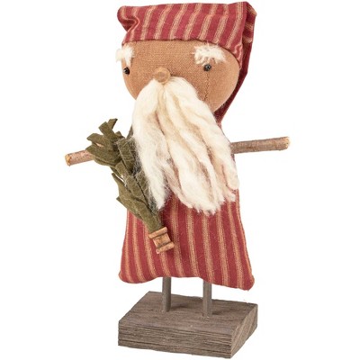 Primitives By Kathy 8.5 Inch Ole St. Nick Doll Santa Primitive Looking Santa Figurines
