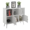 Breighton Home Xtra Storage Cube Organizer Sideboard Console Table with 3 Cubbies and 3 Cabinets - image 4 of 4