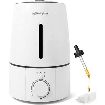 Westinghouse Cool Mist Ultrasonic Humidifier, 3 Liter Capacity With LED Night Light and Low Water Alarm, Quiet Aromatherapy Diffuser