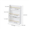 YONWAY 3 Tier Kids Book Shelf,Kids Book Rack, Helps Keep Bedrooms, Playrooms, and Classrooms Organized,White - 3 of 4