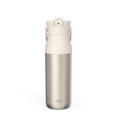 Zak Designs Harmony Encore 32oz Stainless Steel Double Wall Vacuum Bottle with Straw