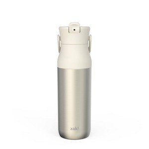 Zak Designs Harmony Encore 32oz Stainless Steel Double Wall Vacuum Bottle with Straw - 1 of 4