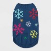 Snowflakes Dog and Cat Sweater Knit - Wondershop™ Navy Blue - 2 of 4