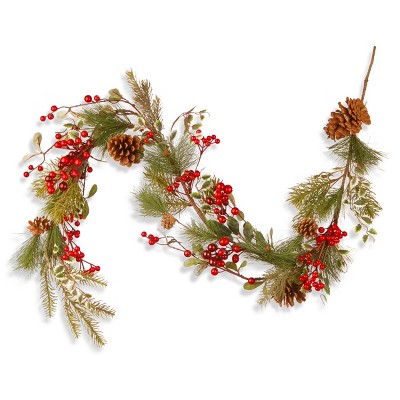 National Tree Company 60" Red Berry Garland