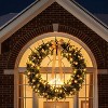VINGLI 60" Pre-Lit Christmas Wreath, Outdoor Xmas Wreath w/220 LED Lights, 600 Tips, Bow, Pine Cones & Gold Ornaments - 3 of 4