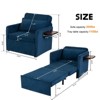 NicBex 3-in-1 Convertible Chair/Floor Bed - Sofa to Sleeper with Charging Tray Table, Fabric Upholstery - 3 of 4