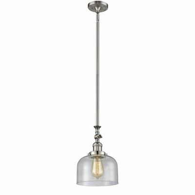 Bell - 1 Light Stem Hung Tiltable Mini Pendant In Industrial Style-14 Inches Tall and 8 Inches Wide