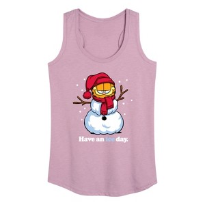 Women's - Garfield - Have An Ice Day Graphic Racerback Tank - 1 of 4