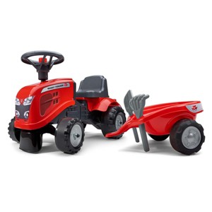 Falk Massey Ferguson Push Along with Trailer with 2 Sets of Decals FA241C - 1 of 4