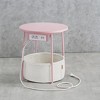 LEDREM Side Table with Charging Station Drink Table Bedside Table Nightstand End Table Night Stand Round Small Table - 4 of 4