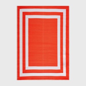 Play Rug Paris Recycled Plastic Woven Indoor Outdoor Folded Floor Mat - 1 of 4