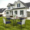 Dolonm All-Weather Patio SetAcacia Wood Table & Rattan Chairs, UV-Resistant for Outdoor Dining - 2 of 4