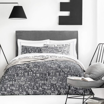 Togas City Grey Duvet Cover