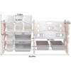 BABYYER Kids Toy Storage Organizer, 2 Tier Bookshelf with 12 Bins, Children's Toy Shelf for Playroom, Bedroom, Nursery, Living Room - 4 of 4