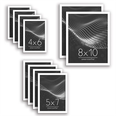 Americanflat Set of 10 Picture Frames - Gallery Wall Frame Set with Two 8x10, Four 5x7, and Four 4x6 Frames